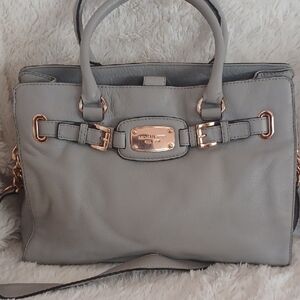 Michael Kors Gray Leather Handbag- HB272